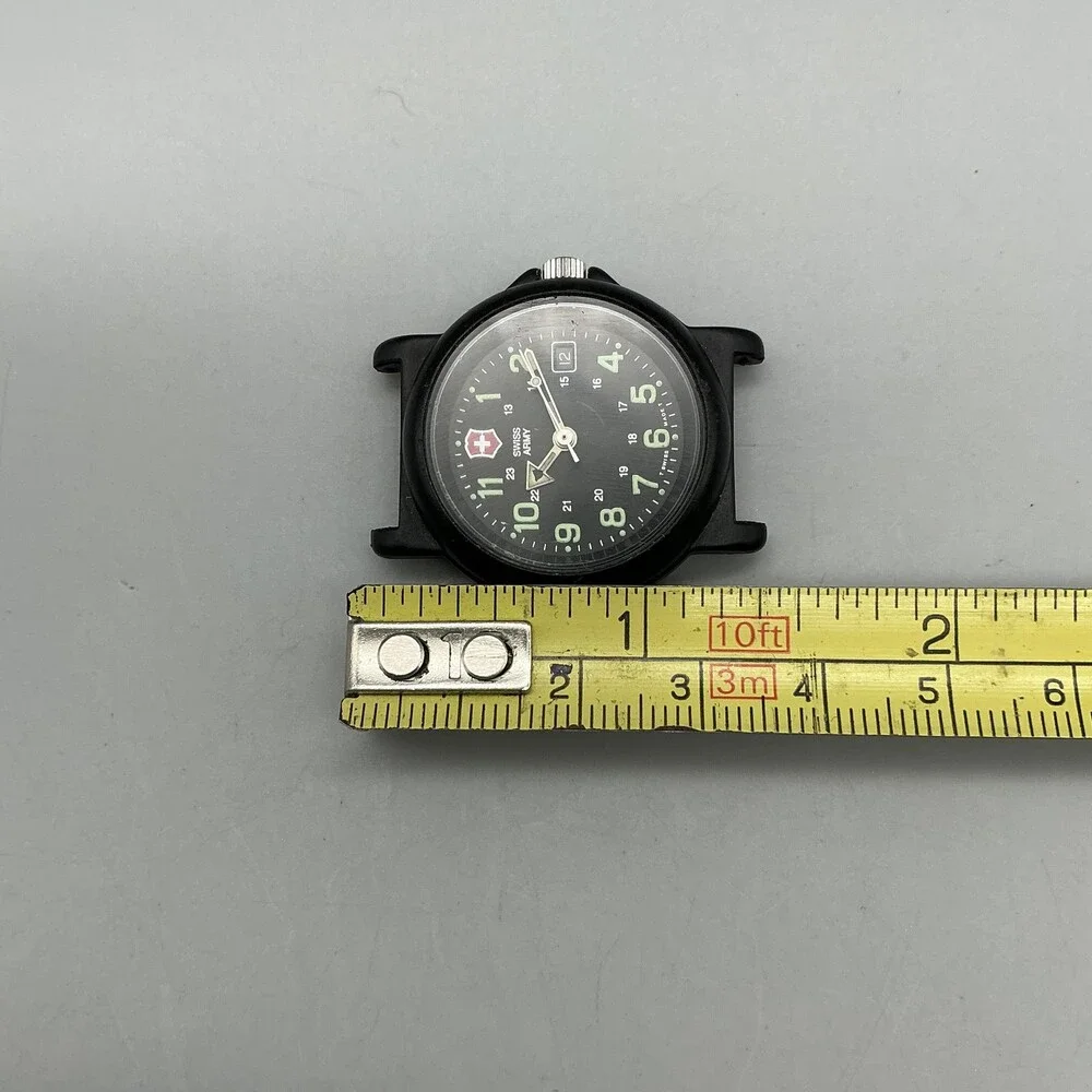Victorinox Swiss Army Womens Watch 29mm Black Dial Date For Parts Not Running